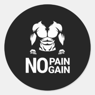 No Pain No Gainトレーニング ラウンドシール