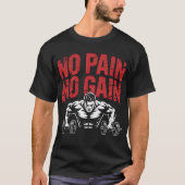 No Pain No Gainトレーニング Tシャツ (正面)