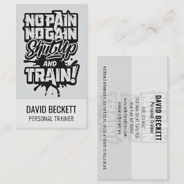 No Pain No Gainフィットネストレーナーのカスタマイズ 名刺
