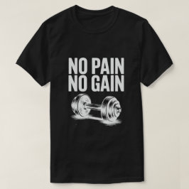 No Pain No Gainヴィンテージダンベルトレーニング Tシャツ
