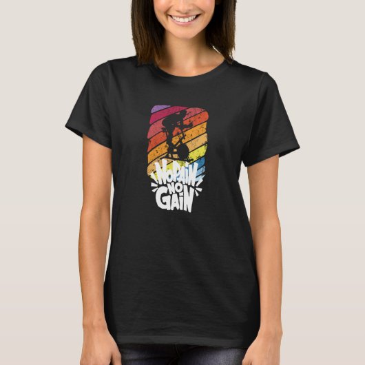 No Pain No Gain屋内サイクリングクラス1 Tシャツ (正面)