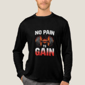 No Pain No Gain やる気を起こさせる Gym Tシャツ (正面)