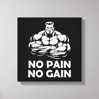 No pain no gain キャンバスプリント