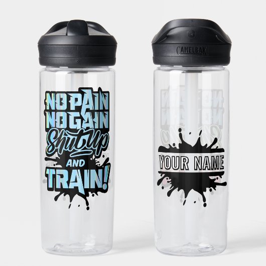 No Pain No Gain パーソナライズされた Gymのモチベーション ウォーターボトル