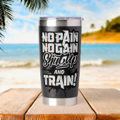 No Pain No Gain パーソナライズされた Gymのモチベーション 保温保冷タンブラー