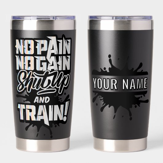 No Pain No Gain パーソナライズされた Gymのモチベーション 保温保冷タンブラー