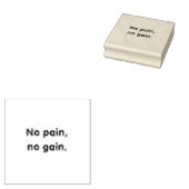 No Pain No Gain GYMモチベーション引用文 ラバースタンプ (押印)