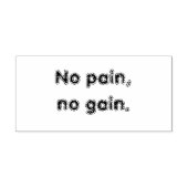 No Pain No Gain GYMモチベーション引用文 ラバースタンプ (インプリント)