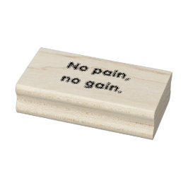No Pain No Gain GYMモチベーション引用文 ラバースタンプ