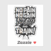 No Pain No Gain Gymモチベーション – トレーニングフィットネス シール (シート)