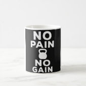 No Pain No Gain - Gym コーヒーマグカップ (中央)