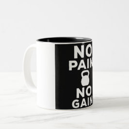 No Pain No Gain - Gym ツートーンマグカップ