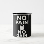 No Pain No Gain - Gym ツートーンマグカップ (中央)