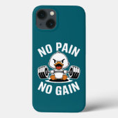 No Pain No Gain Gym Duck iPhone 13 Case-Mate iPhoneケース (裏面)
