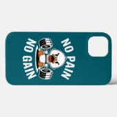 No Pain No Gain Gym Duck iPhone 13 Case-Mate iPhoneケース (裏面 (横))