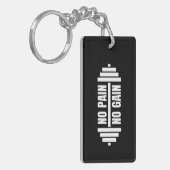 No Pain No Gain Keychain キーホルダー (正面左)