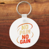 No Pain No Gain Keychain キーホルダー (裏面)