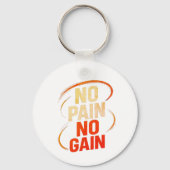 No Pain No Gain Keychain キーホルダー (裏面)