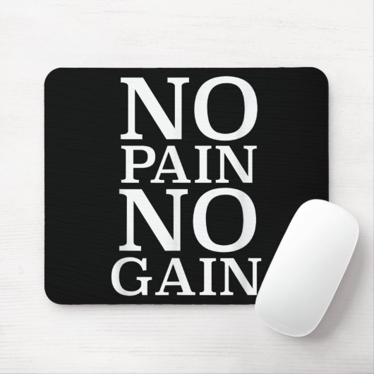 No Pain No Gain Motivation  マウスパッド (マウス)