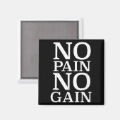 No Pain No Gain Motivation  マグネット (正面/裏面)
