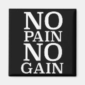 No Pain No Gain Motivation  マグネット (正面)