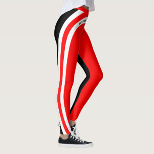 No Pain No Gain Red White and Black レギンス