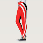 No Pain No Gain Red White and Black レギンス (左)