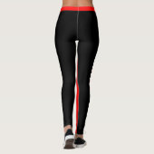 No Pain No Gain Red White and Black レギンス (裏面)