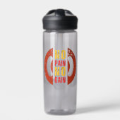 No Pain No Gain Sports Water Bottle: Lightweight M ウォーターボトル (正面)