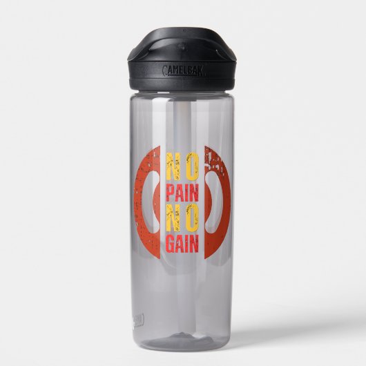 No Pain No Gain Sports Water Bottle: Lightweight M ウォーターボトル (背面)