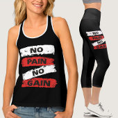 No Pain No Gain Womens Exercise カプリレギンス