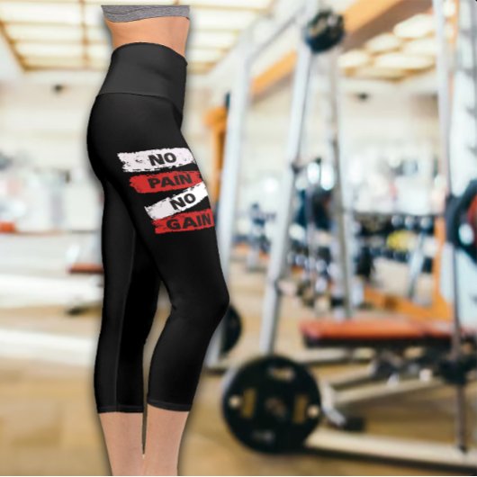 No Pain No Gain Womens Exercise カプリレギンス