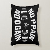 No Pain No Gain Workout Barbell アクセントクッション (正面(垂直))