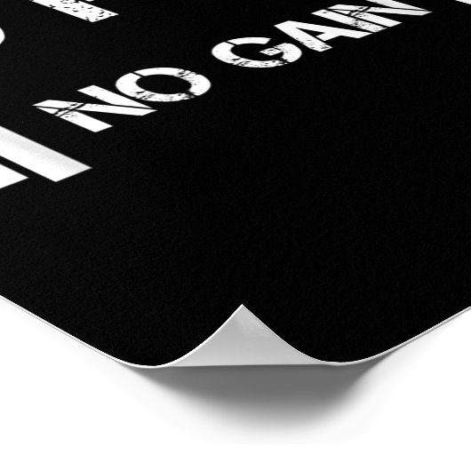 No Pain No Gain Workout Motivation  ポスター (角)