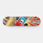 No Paity CityヒップホップCartoon Skateboardデッキ スケートボード (横)