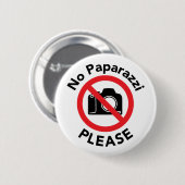 No Paparazziお願い – 写真なし 缶バッジ (正面&裏面)