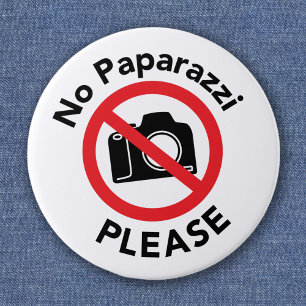 No Paparazziお願い – 写真なし 缶バッジ