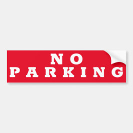 NO PARKINGサイン/ステッカー バンパーステッカー