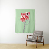 No parking anarchy sign タペストリー (インサイチュ)
