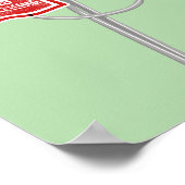 No parking anarchy sign ポスター (角)