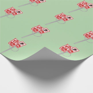 No parking anarchy sign ラッピングペーパー