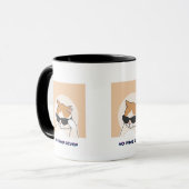 No Paws Given Mug – Cute Coffee mug for Cat lovers マグカップ (正面左)