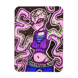 No Peaceエイリアン磁石 マグネット