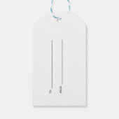 No Peakingトップシークレットクリスマスプレゼントラベル ギフトタグ (裏面)