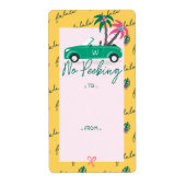 No Peekingトロピカルクリスマスティール（緑がかった色）コンバーチブル ラベル (正面)