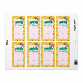 No Peekingトロピカルクリスマスティール（緑がかった色）コンバーチブル ラベル (フルシート)