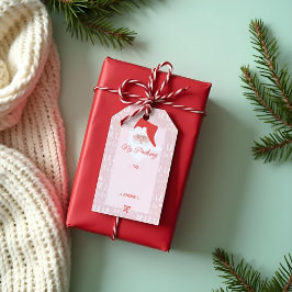 No Peeking Fa La La Santa Clausから ギフトタグ