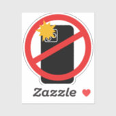 No Phone Photography – プライバシーを尊重 シール (シート)