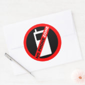 「No Phone Zone」 ラウンドシール (封筒)