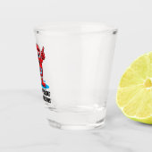 No Phones Allowedコミカルイラストレーションショットグラス ショットグラス (右)